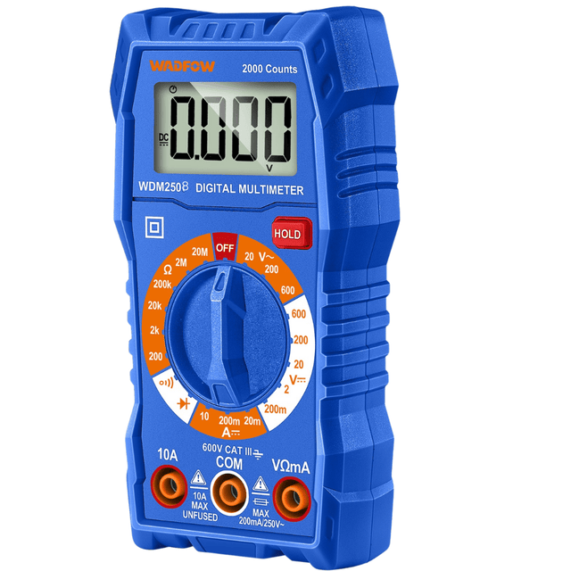 Wadfow Digital Meter Wadfow Digital Multimeter 2000 Counts 600V - WDM2508