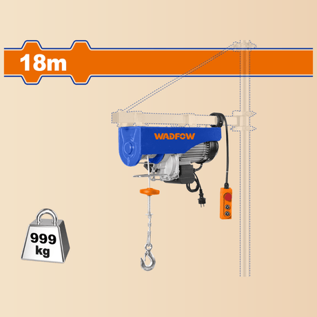 Wadfow Hanging Tools Wadfow Electric Hoist 1600W - WETH1A02