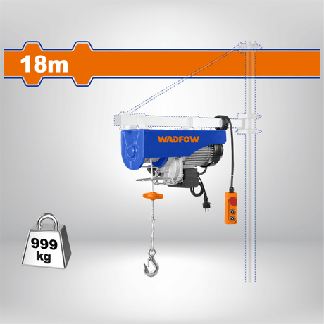 Wadfow Hanging Tools Wadfow Electric Hoist 1600W - WETH1A02