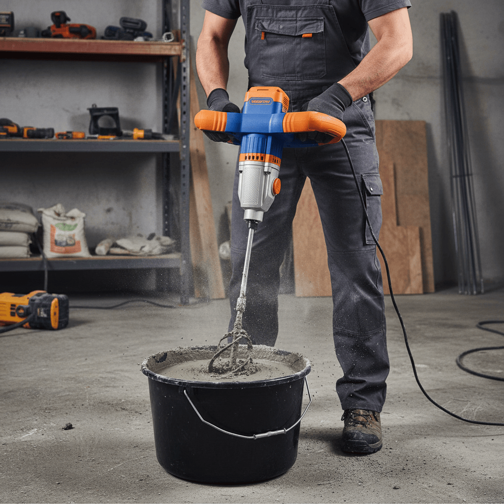Wadfow Paint Tools & Equipment Wadfow Electric Power Mixer with Dual-Speed Gearbox 1400W - WMX151408