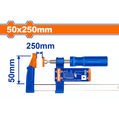 Wadfow Vices & Clamps Wadfow F-Clamp 50x250mm - WCP2153