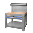 Wadfow Workshop Work Bench Wadfow Heavy-Duty Work Bench with 3 Drawers, Steel Frame & Pegboard - WCS5A05