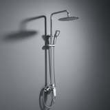 Wadfow Complete Shower Set Wadfow Hot & Cold Shower Set with Hot & Cold Mixer Faucet, Overhead Shower, Hand Shower & Accessories - WZD3501