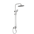 Wadfow Complete Shower Set Wadfow Hot & Cold Shower Set with Hot & Cold Mixer Faucet, Overhead Shower, Hand Shower & Accessories - WZD3501