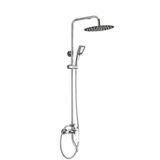 Wadfow Complete Shower Set Wadfow Hot & Cold Shower Set with Hot & Cold Mixer Faucet, Overhead Shower, Hand Shower & Accessories - WZD3501