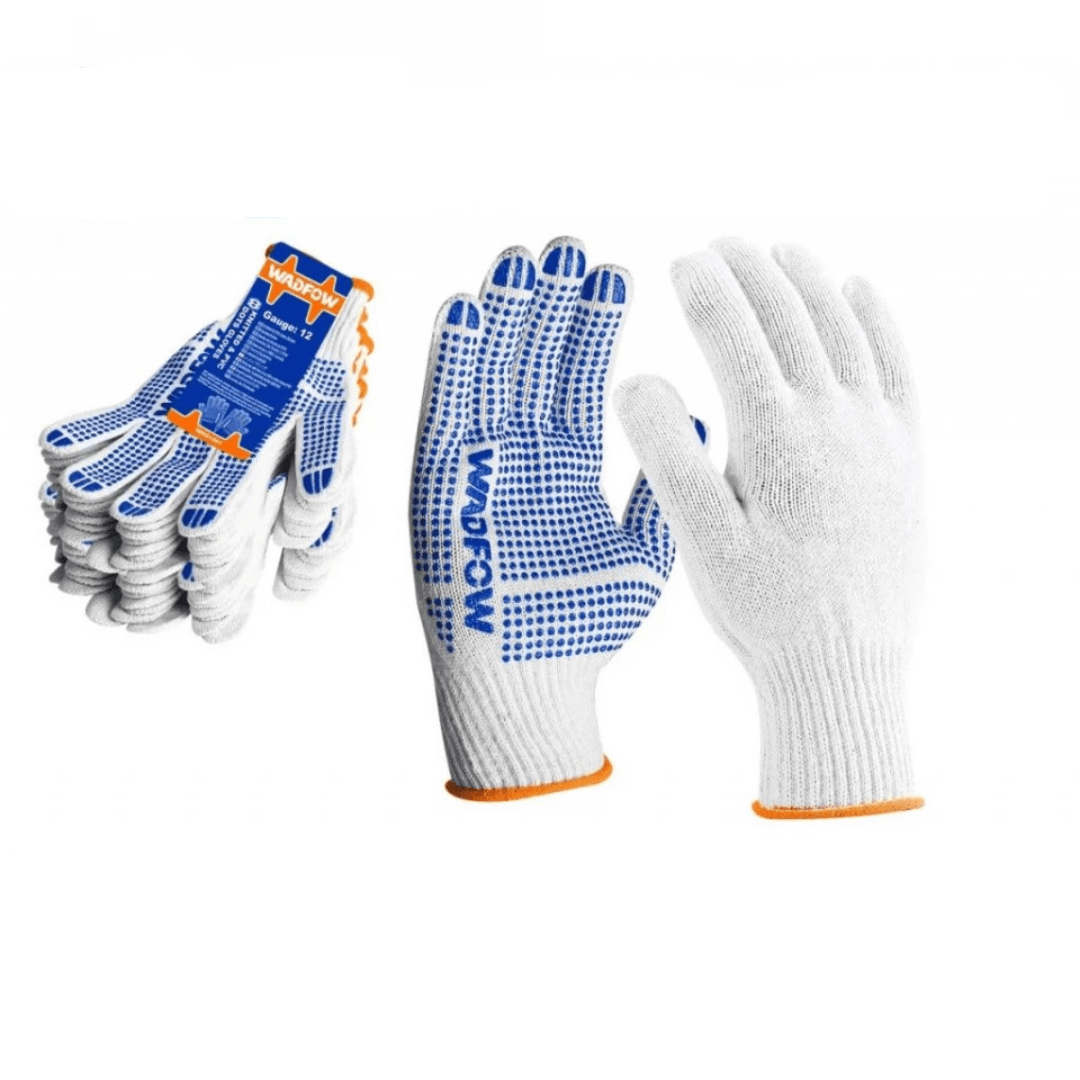 Wadfow Work Gloves Wadfow Knitted & PVC dots Gloves - WKG1801