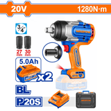 Wadfow Impact Wrench & Driver Wadfow Lithium-Ion Brushless Cordless Impact Wrench  - WCD1B128