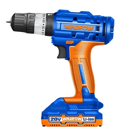 Wadfow Drill Wadfow Lithium-Ion Cordless Hammer Impact Drill 20V - WCDP522