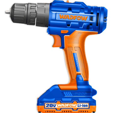 Wadfow Drill Wadfow Lithium-Ion Cordless Impact Drill with 20V 1.5Ah Battery & Charger - WCDP521