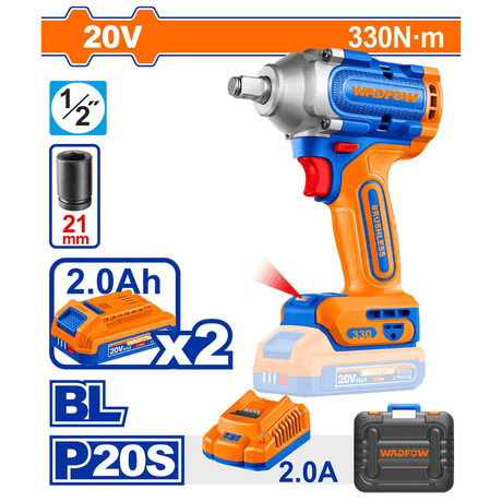 Wadfow Impact Wrench & Driver Wadfow Lithium-Ion Cordless Impact Wrench - WCD1B33