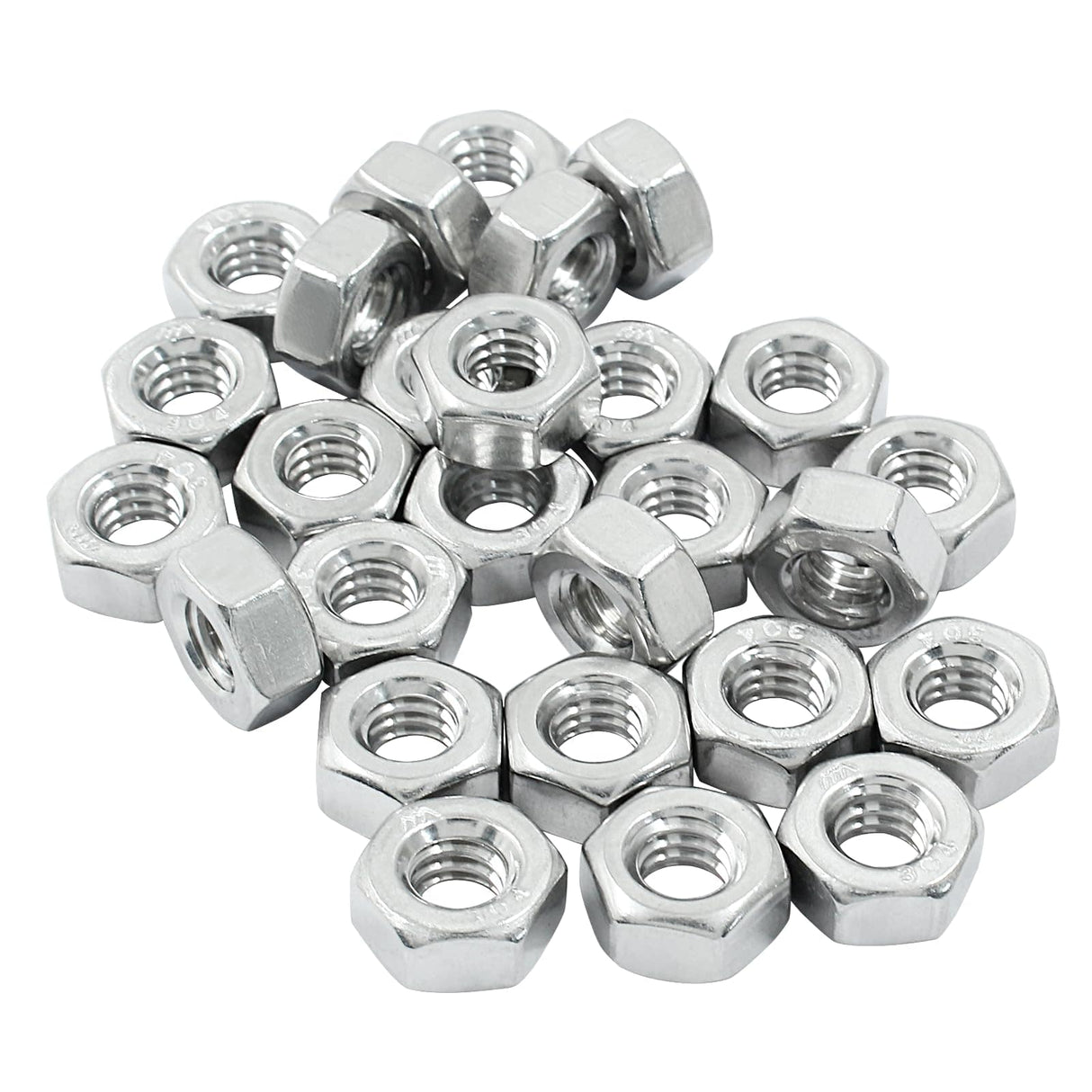 Wadfow Fasteners Wadfow M10 Carbon Steel Hex Nut Set - WMV1931