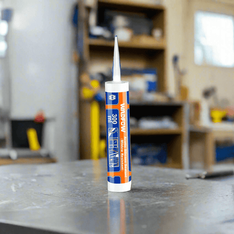 Wadfow Caulk & Sealants Wadfow Mildew Resistant Acetic Silicone Sealant - White & Transparent