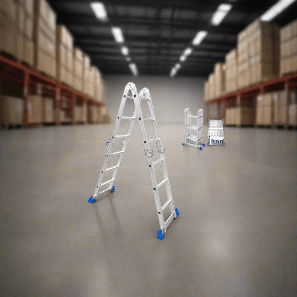Wadfow Ladder Wadfow Multi-Purpose Aluminum Ladder 4x3 Steps 150kg  -  WLD7H43