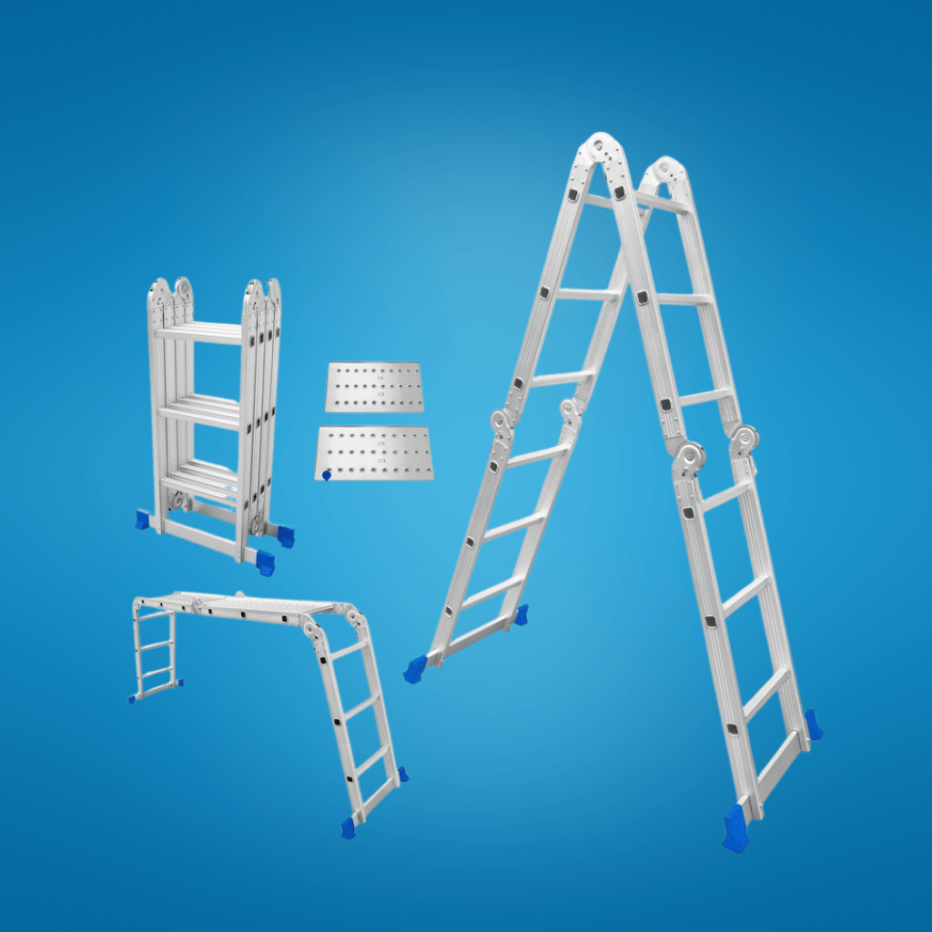 Wadfow Ladder Wadfow Multi-Purpose Aluminum Ladder 4x3 Steps 150kg  -  WLD7H43
