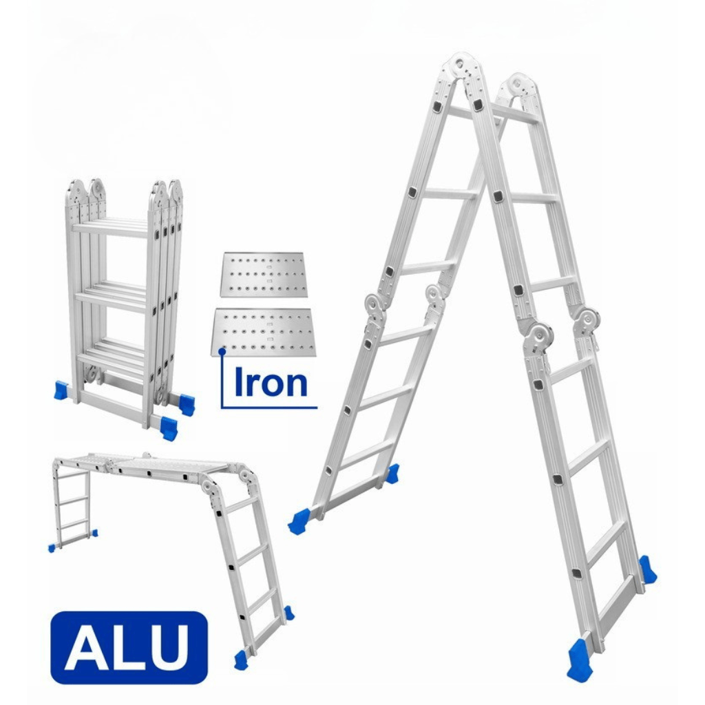 Wadfow Ladder Wadfow Multi-Purpose Aluminum Ladder 4x3 Steps 150kg  -  WLD7H43