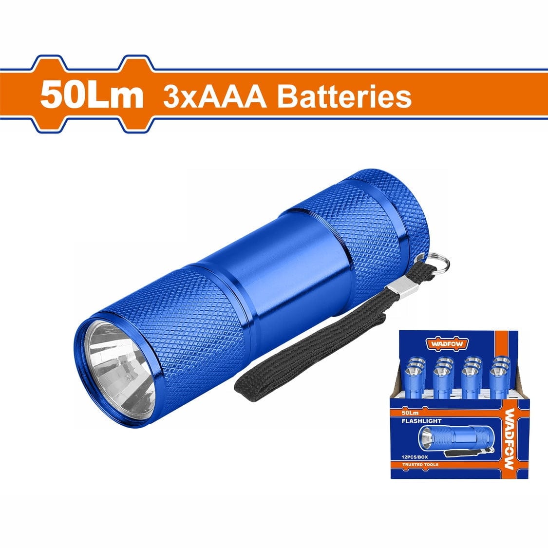 Wadfow Specialty Safety Equipment Wadfow Non-Rechargeable LED Flashlight 50 Lumens - WFL2J03