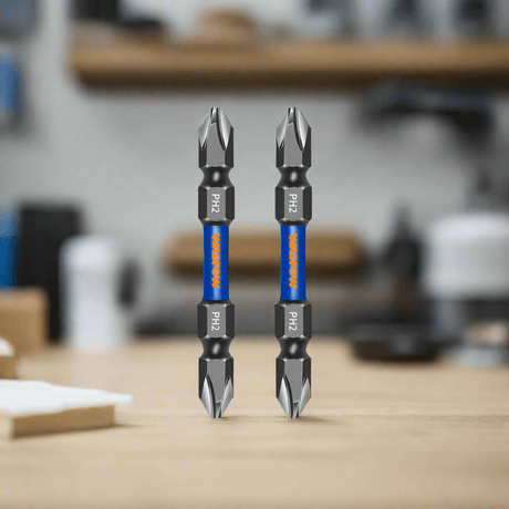 Wadfow Screwdriver Bits Wadfow PH2+PH2 65mm Impact Screwdriver Bit Set - WSV3K62