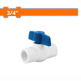 Wadfow Plumbing Parts & Fittings Wadfow PVC Ball Valve ½", ¾" & 1" - WVV1822, WVV1824 & WVV1821