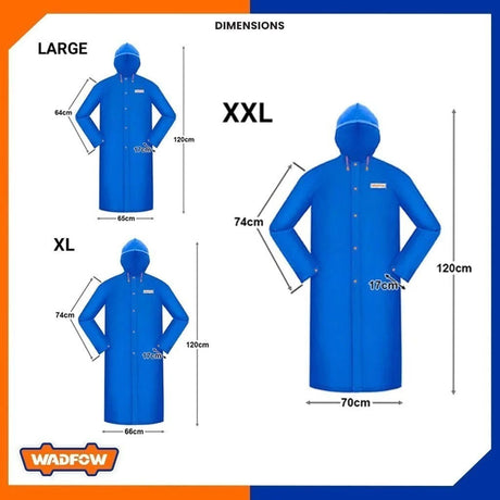 Wadfow Safety Clothing Wadfow Rain Coat - WRC200L, WRC20XL & WRC2XXL