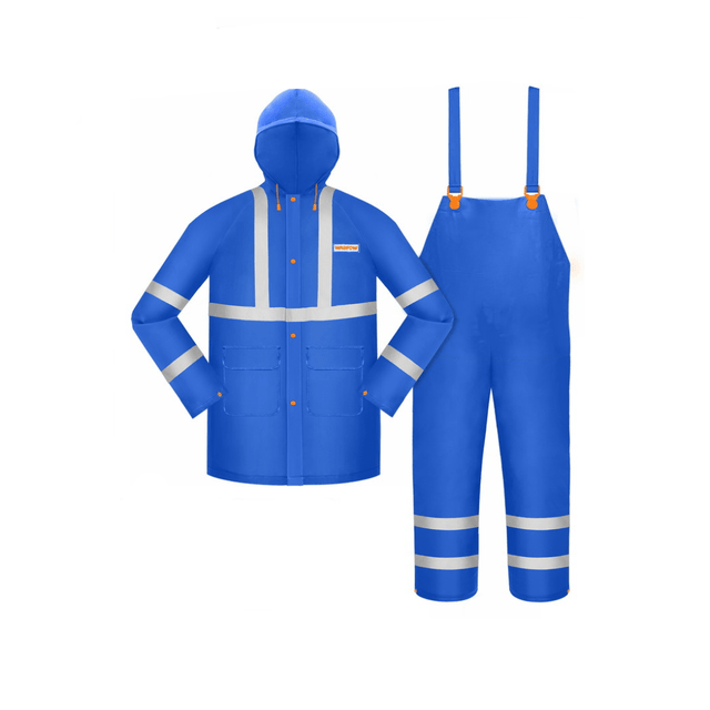 Wadfow Safety Clothing Wadfow Rain Suit With Reflective Strip - WRC500L & WRC50XL