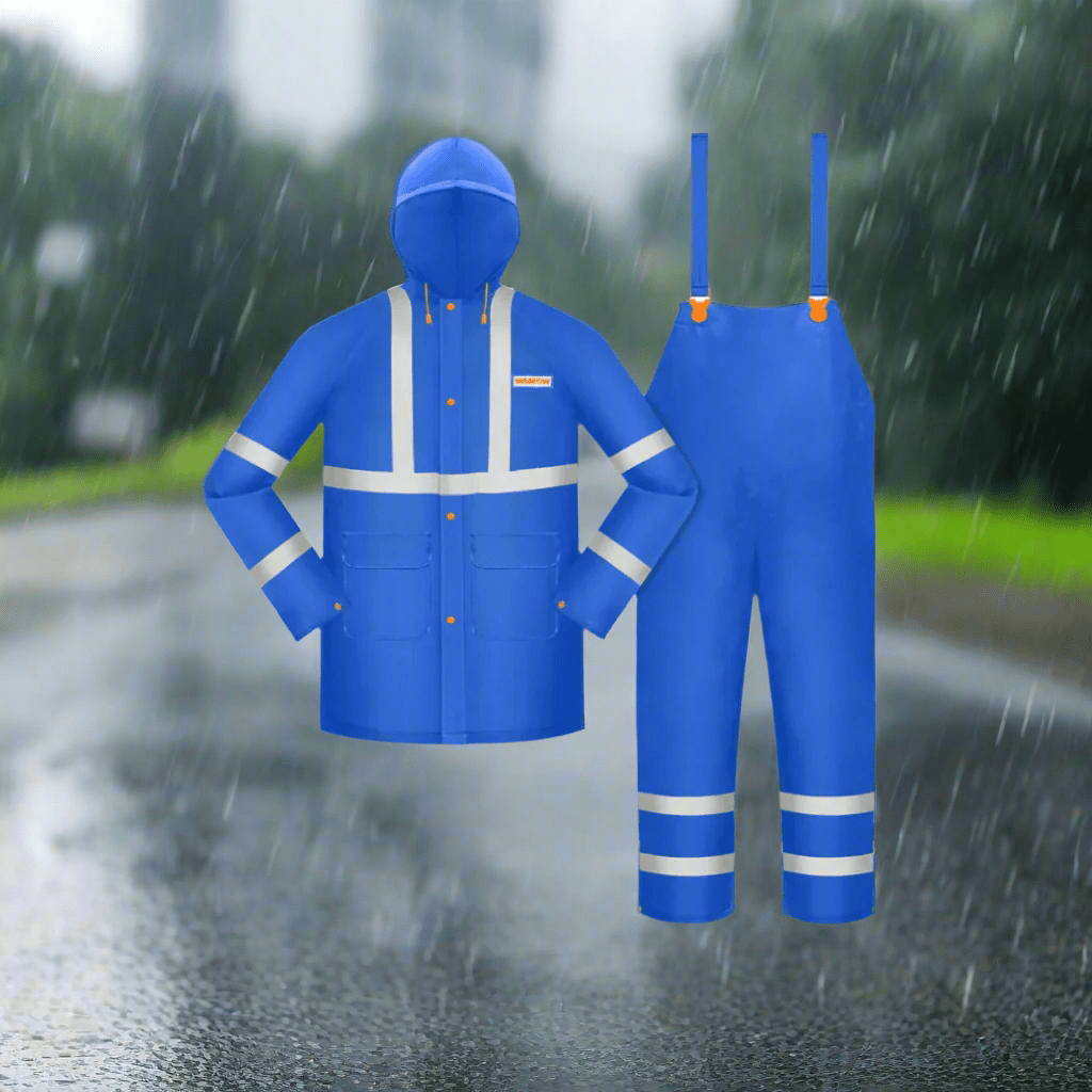 Wadfow Safety Clothing Wadfow Rain Suit With Reflective Strip - WRC500L & WRC50XL