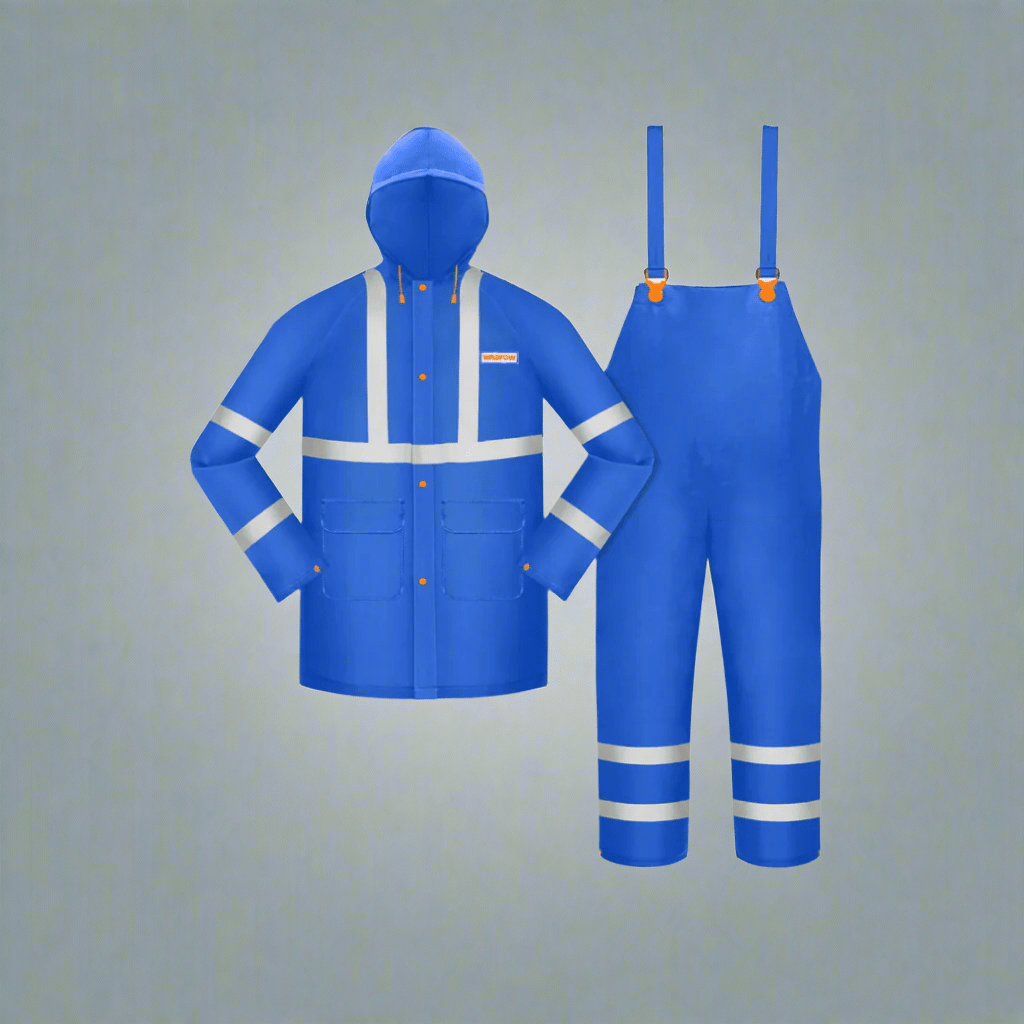 Wadfow Safety Clothing Wadfow Rain Suit With Reflective Strip - WRC500L & WRC50XL