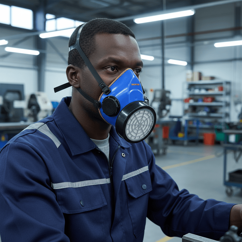 Wadfow Dust Masks & Respirators Wadfow Reusable Half-Mask Respirator with Cartridge - WRJ1501