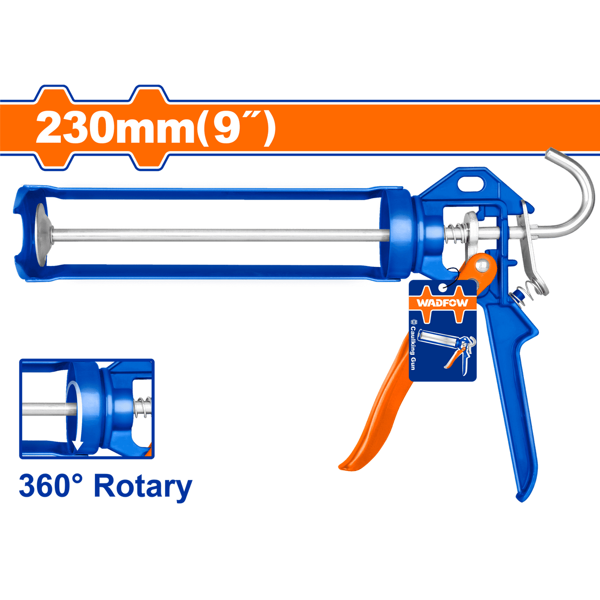 Wadfow Caulking Gun Wadfow Rotary Caulking Gun 9'' - WCG4109