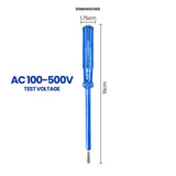 Wadfow Screwdrivers Wadfow Slotted Voltage Test Pencil 4x190mm - WTP1903