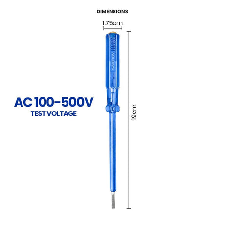 Wadfow Screwdrivers Wadfow Slotted Voltage Test Pencil 4x190mm - WTP1903