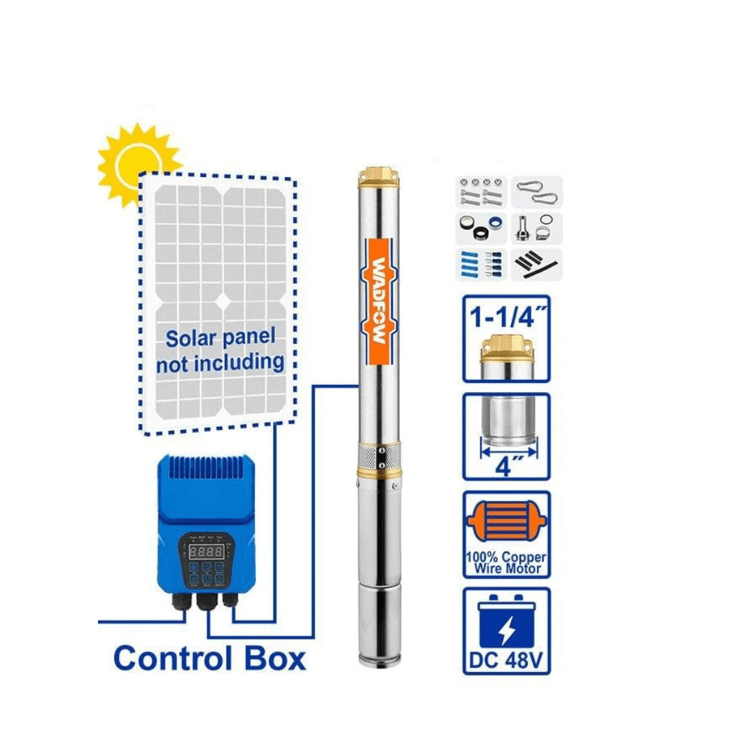 Wadfow Deep Well Pumps Wadfow Solar Deep Well Pump 1.5HP & 2.0HP - WWPDDC04 & WWPDDC05