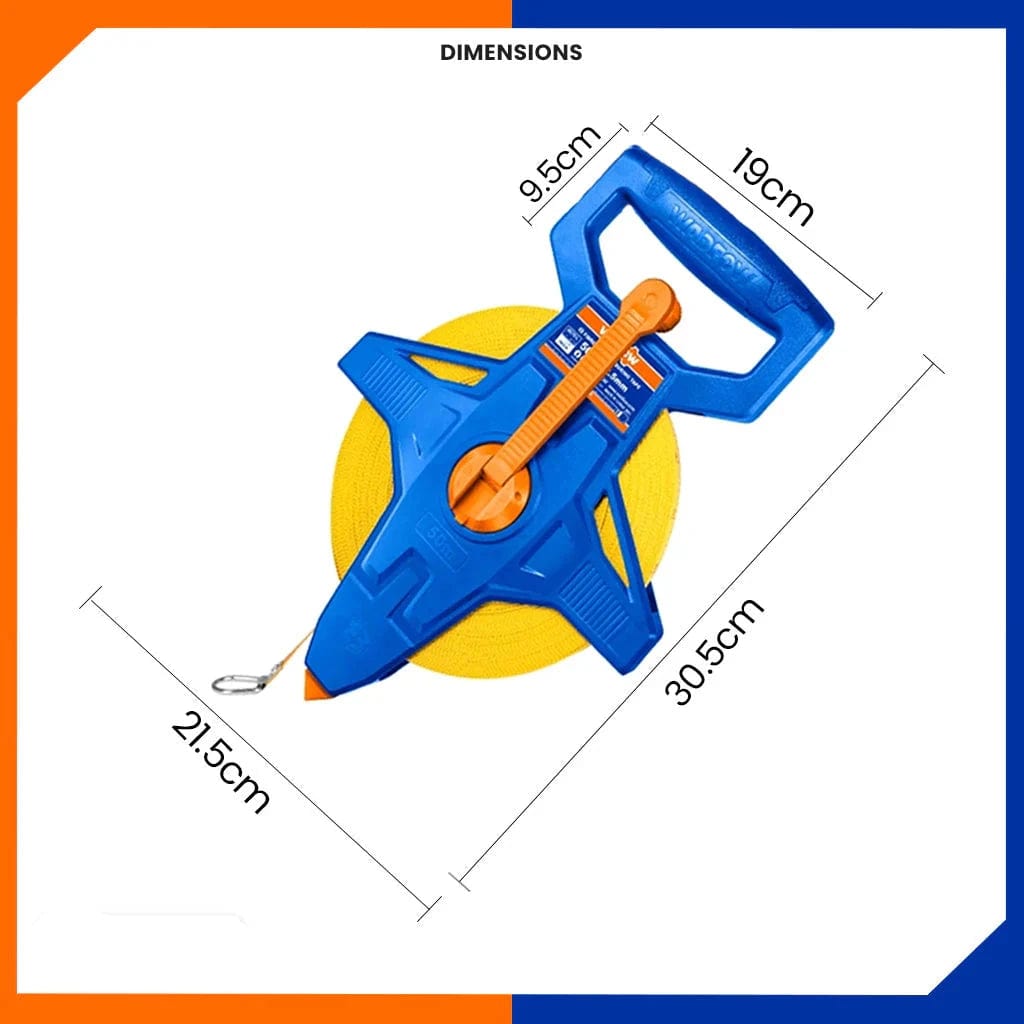 Wadfow Tape Measure Wadfow Steel Measuring Tape 50m x 12.5mm - WMT3550