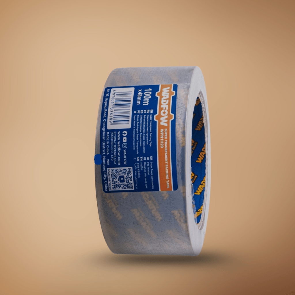 Wadfow Adhesives & Tapes Wadfow Super Transparent Packing Tape 100mx48mm - WPN1H20