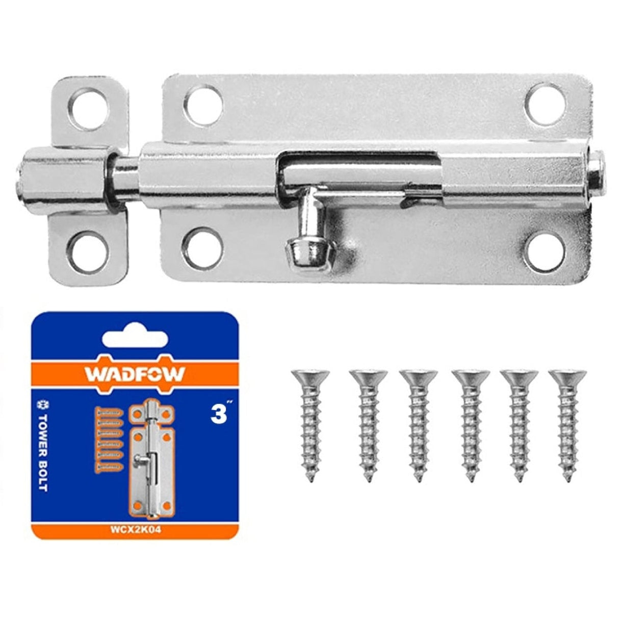 Wadfow Fasteners Wadfow Tower Bolt 3", 4" & 5" - WCX2K03, WCX2K04 & WCX2K05