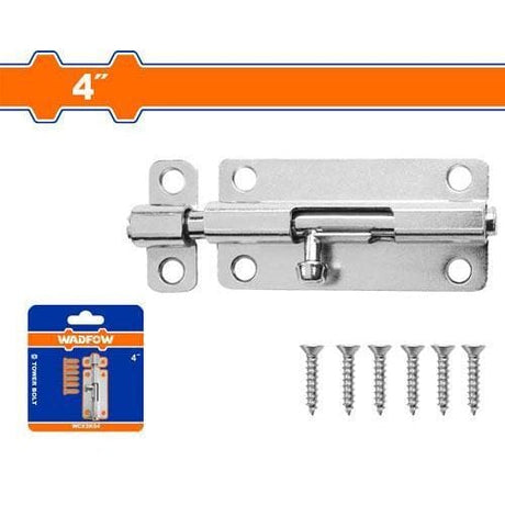 Wadfow Fasteners Wadfow Tower Bolt 3", 4" & 5" - WCX2K03, WCX2K04 & WCX2K05