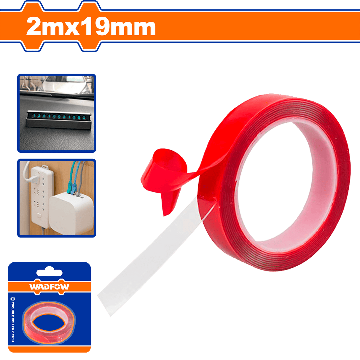 Wadfow Adhesives & Tapes Wadfow Transparent VHB Double-Sided Tape - WPN9K19