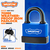 Wadfow Padlocks & Accessories Wadfow Weatherproof Padlock 70mm  - WPD9470