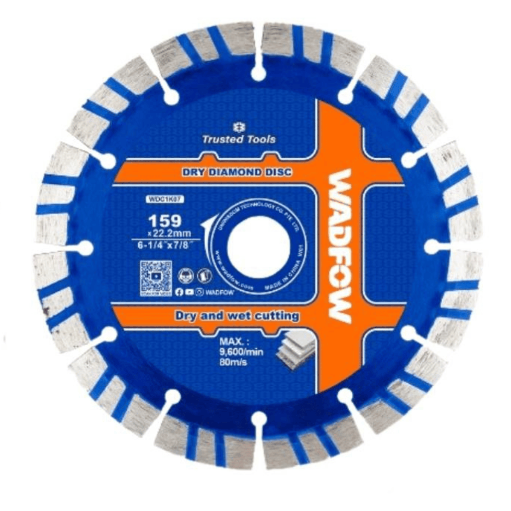 Wadfow Grinding & Cutting Wheels Wadfow Wet & Dry Diamond Disc 6-1/4" WDC1K07
