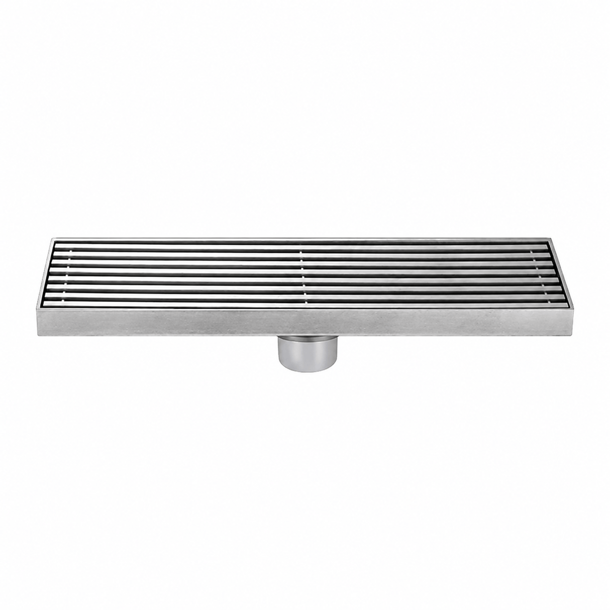 Wahkit Drains Wahkit 30cm Brushed Linear Slot Floor Drain in Stainless Steel - K-D434L
