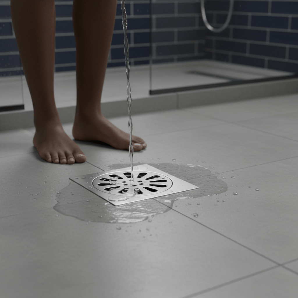 Wahkit Drains Wahkit 4" Chrome Floral Round Floor Drain in Stainless Steel - K-D501