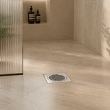 Wahkit Drains Wahkit 4" Chrome Round Grid Floor Drain in Stainless Steel - K-D426
