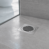 Wahkit Drains Wahkit 4" Chrome Slotted Round Floor Drain in Stainless Steel - K-D468