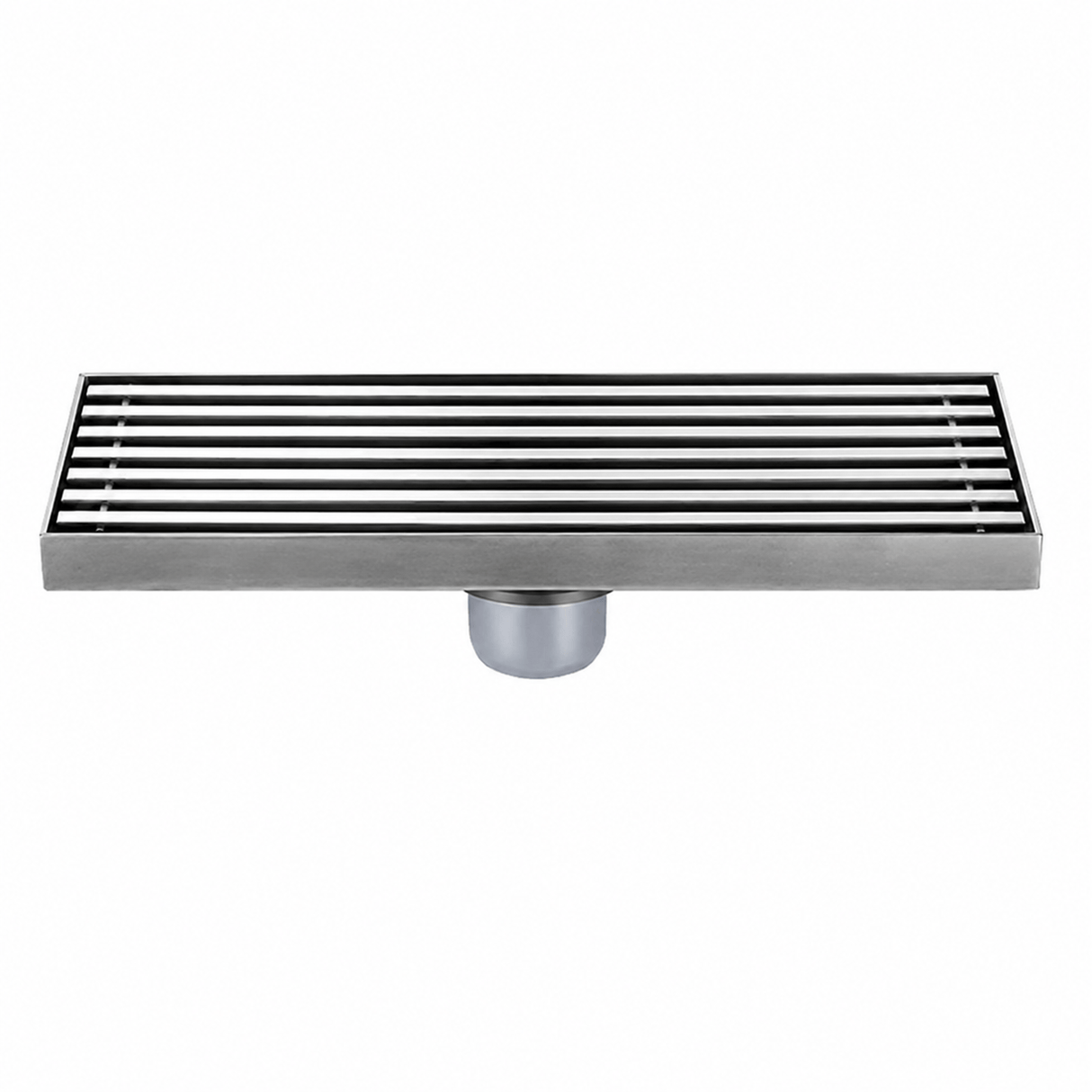 Wahkit Drains Wahkit 8" Brushed Linear Slot Floor Drain in 304 Stainless Steel - K-D433L