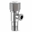 Wahkit Taps & Faucets Wahkit Brushed Hex Angle Valve in 304 Stainless Steel - K-8643L