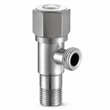 Wahkit Taps & Faucets Wahkit Brushed Hex Angle Valve in 304 Stainless Steel - K-8643L