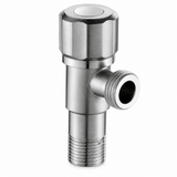 Wahkit Taps & Faucets Wahkit Brushed Round Angle Valve in 304 Stainless Steel - K-8642L