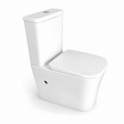 Wahkit Toilet & Urinal Wahkit Ceramic Modern Skirted Two-Piece Water Closet with D-Shaped Bowl & Slim Tank 615mm - 2002S
