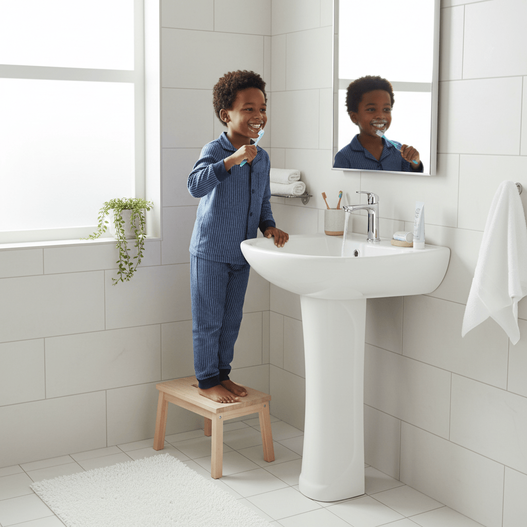 Wahkit Bathroom Sink Wahkit Ceramic Pedestal Basin with Narrow Deep Bowl & Curved Pedestal 500mm - 4002