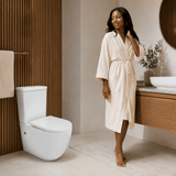 Wahkit Toilet & Urinal Wahkit Ceramic Skirted Two-Piece Water Closet with Fully Rounded Bowl 638mm - 2009