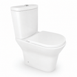 Wahkit Toilet & Urinal Wahkit Ceramic Skirted Two-Piece Water Closet with Tapered Tank & Rounded Bowl 647mm - 2012S